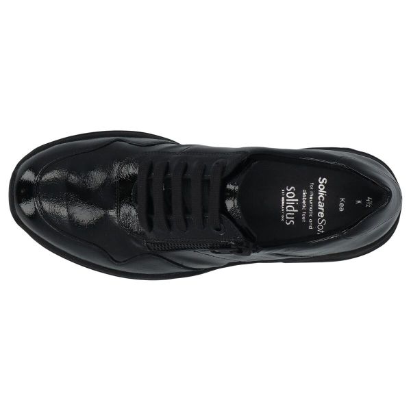 Кросівки жіночі на шнурівці Kea, чорний (арт. 7 66501 01181), Solidus (Німеччина)