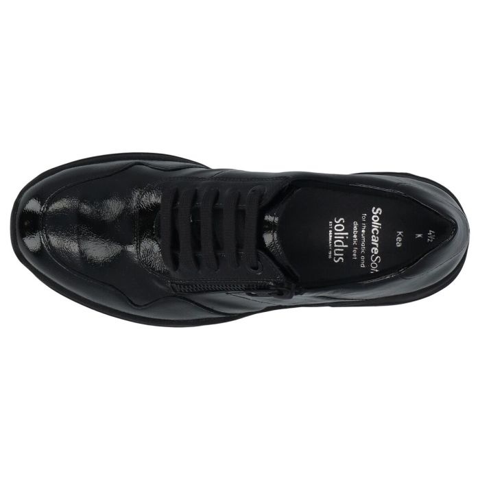 Кросівки жіночі на шнурівці Kea, чорний (арт. 7 66501 01181), Solidus (Німеччина)