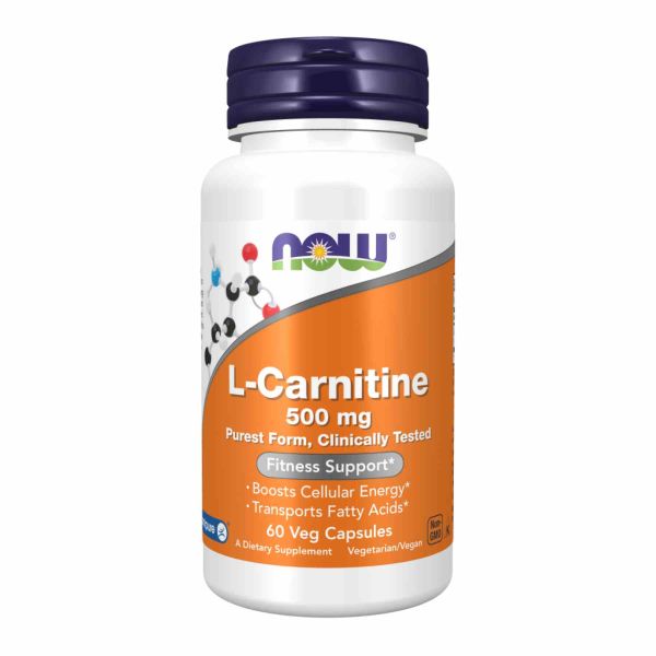 L-Carnitine 500 мг NOW - Поддержка энергии и физической формы - 60 vcaps L-Carnitine 500 мг NOW - Поддержка энергии и физической формы - 60 vcaps