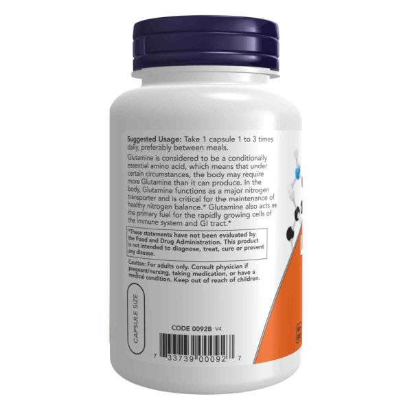 L-Glutamine 500mg - 120 vcaps