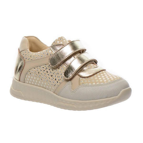 Детские кроссовки для девочек бежевые, Theo Leo (Турция)