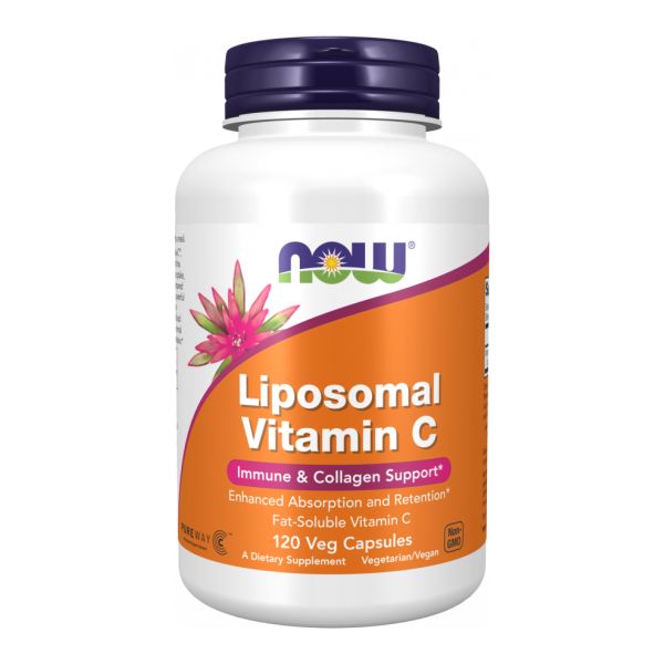 Liposomal Vitamin C NOW - Поддержка иммунитета и коллагена, улучшенное усвоение - 120 vcaps Liposomal Vitamin C NOW - Поддержка иммунитета и коллагена, улучшенное усвоение - 120 vcaps