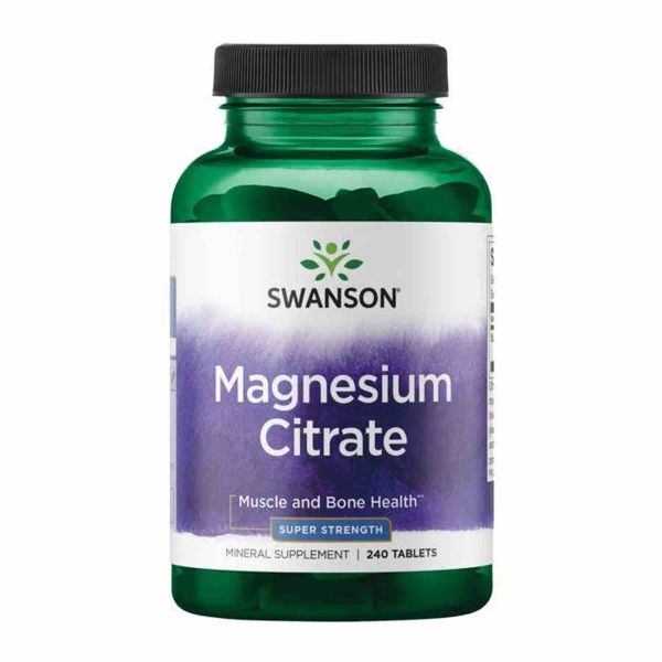 Цитрат магнію Swanson Magnesium Citrate Super Strength - 240 tabs  Цитрат магнію Swanson Magnesium Citrate Super Strength - 240 tabs