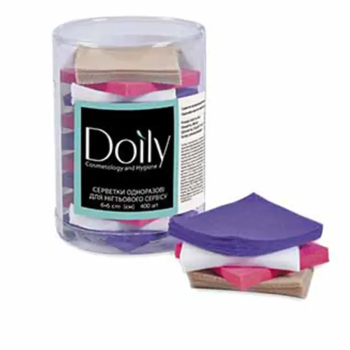 Салфетки разноцветные Doily 6*6 см 45 г/м2 400 шт.