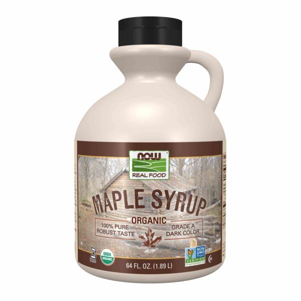 Кленовый сироп Now Foods Organic (класс A, темный) – 473 ml Кленовый сироп Now Foods Organic (класс A, темный) – 473 ml