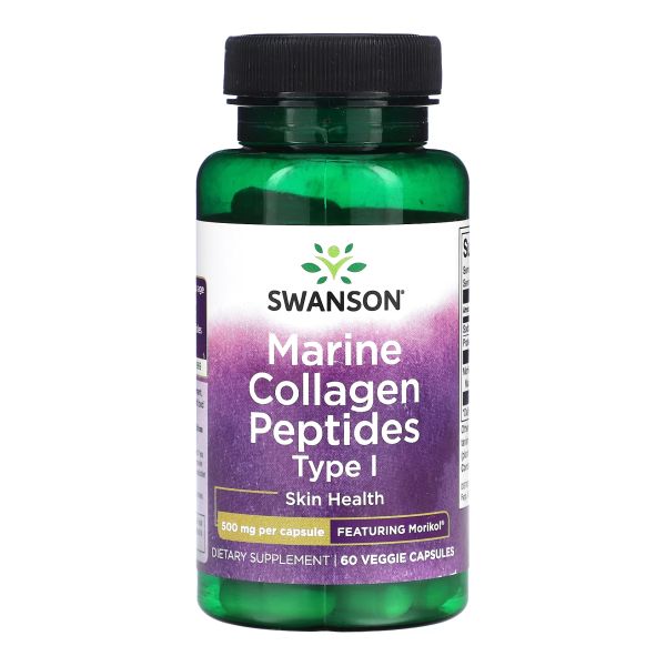 Swanson, пептиды морского коллагена типа 1, Collagen Peptides 500mg - 60 vcaps Swanson, пептиды морского коллагена типа 1, Collagen Peptides 500mg - 60 vcaps
