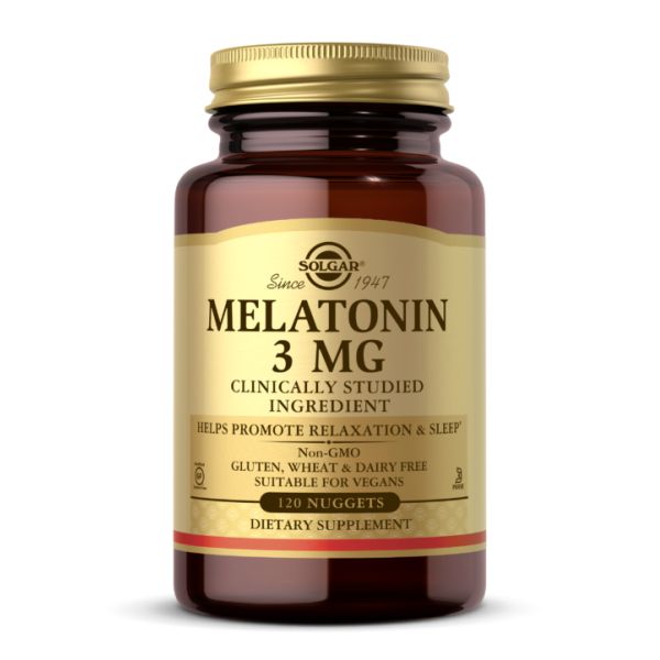 Solgar, мелатонін, Melatonin 3mg - 120 nuggets Solgar, мелатонін, Melatonin 3mg - 120 nuggets