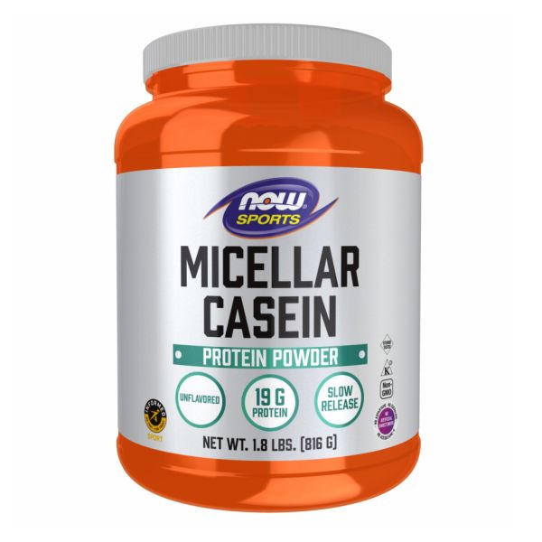 Міцелярний казеїн NOW Foods – білок повільного засвоєння - 816g Unflavored Міцелярний казеїн NOW Foods – білок повільного засвоєння - 816g Unflavored