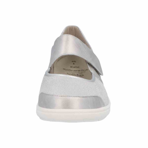 Мокасины женские Kate, серебристо-серый (арт.7 29503 20952) Solidus (Германия)