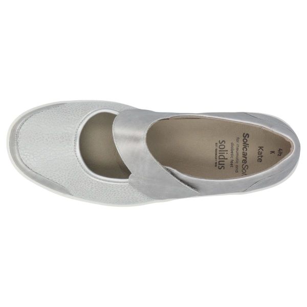 Мокасины женские Kate, серебристо-серый (арт.7 29503 20952) Solidus (Германия)