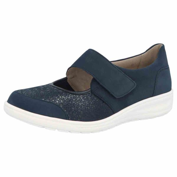 Мокасины женские Kate,т.синий (арт.7 29503 80557) Solidus (Германия)