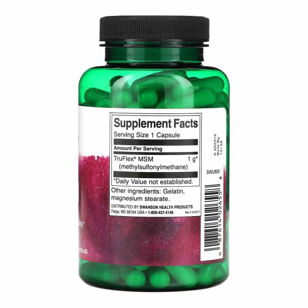 Метилсульфонілметан Swanson  MSM 1000mg - 120 caps