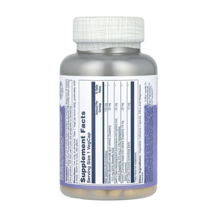 MSM 750 mg – 90 капсул для здоров’я суглобів, шкіри та волосся