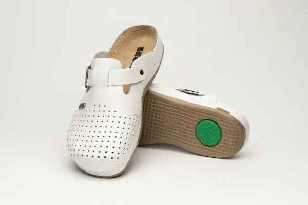 Ортопедичні тапочки-сабо чоловічі Leon 700М білі