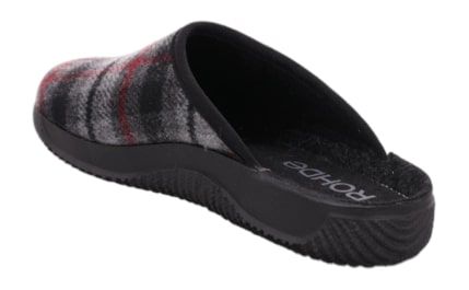 Чоловічі сабо Soltau-H, антрацит/клітинка (арт.2781 82), ROHDE (Німеччина)