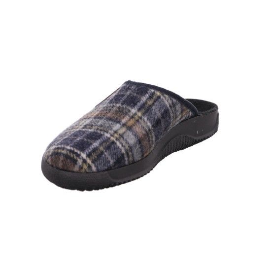 Мужские сабо Soltau-H, т.синий/клеточка (арт.2781 56), ROHDE (Германия)