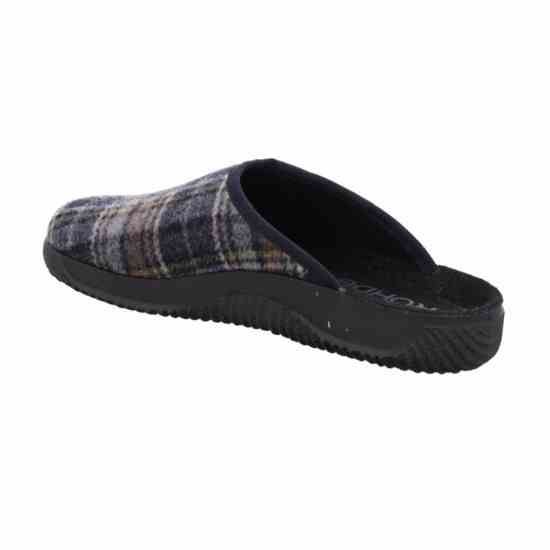 Мужские сабо Soltau-H, т.синий/клеточка (арт.2781 56), ROHDE (Германия)