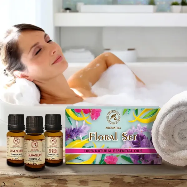 Набір ефірних олій «Квітковий аромат» Ароматика