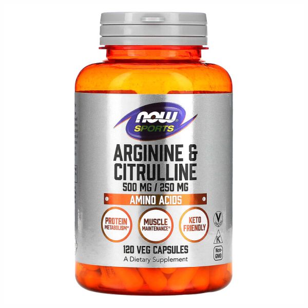 Arginine 500mg Citruline 250mg - 120 vcaps Arginine 500mg Citruline 250mg - 120 vcaps