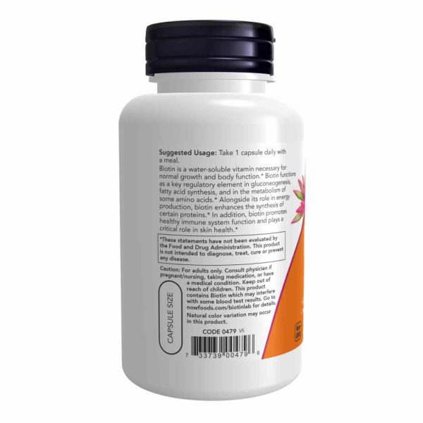 BIOTIN 10mg (10,000mcg) – 120 vcaps