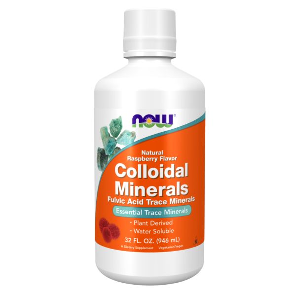 Колоїдні мікромінерали з фульвовою кислотою та смаком малини NOW® - 32oz Колоїдні мікромінерали з фульвовою кислотою та смаком малини NOW® - 32oz