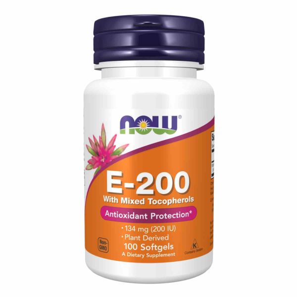 E-200 Mixed Tocopherols - 100 sgels E-200 Mixed Tocopherols - 100 sgels