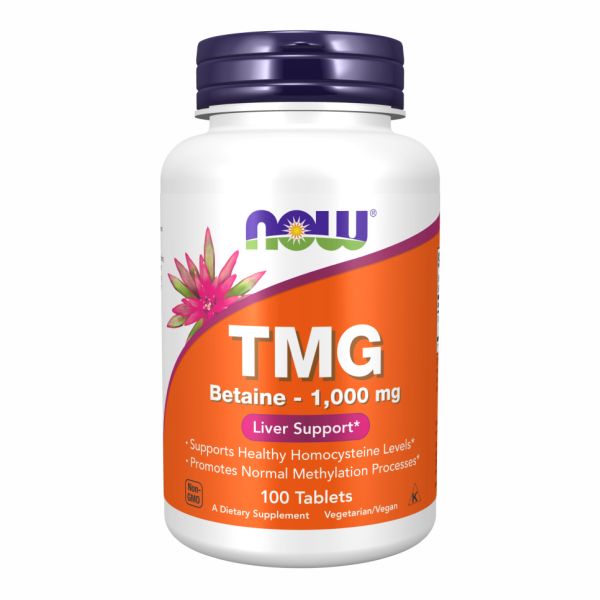 NOW Foods, метилфолат,TMG 1000mg - 100 tabs NOW Foods, метилфолат,TMG 1000mg - 100 tabs