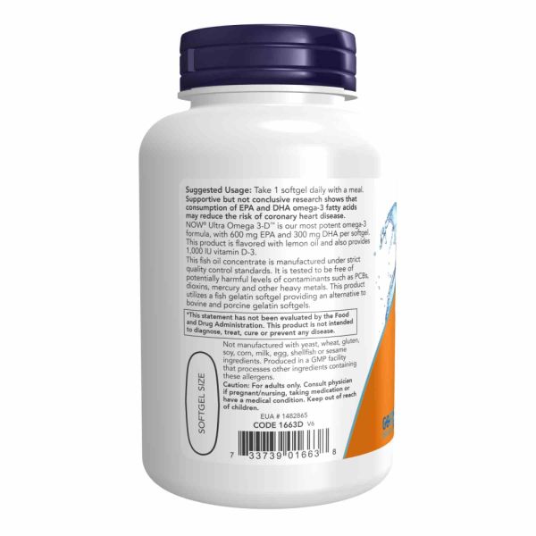 Ultra Omega 3-D Softgels - 90 fsg