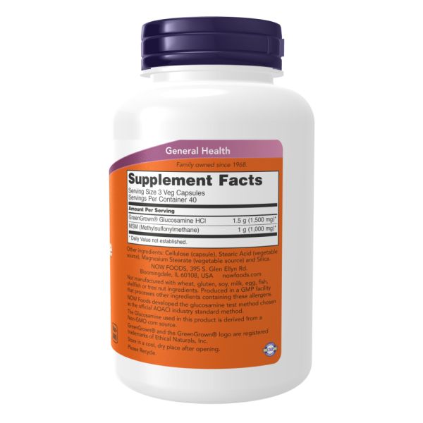 Veg Glucosamine & MSM 500/500 - 120 vcaps