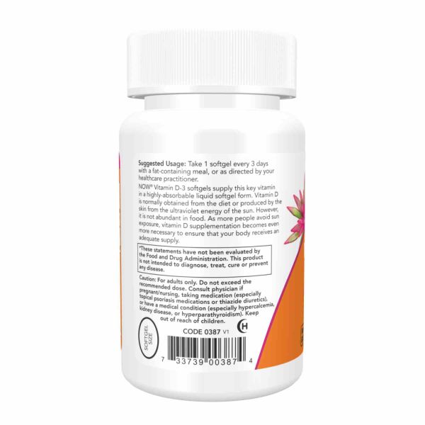 VIT D-3 10,000 IU – 240 sgels