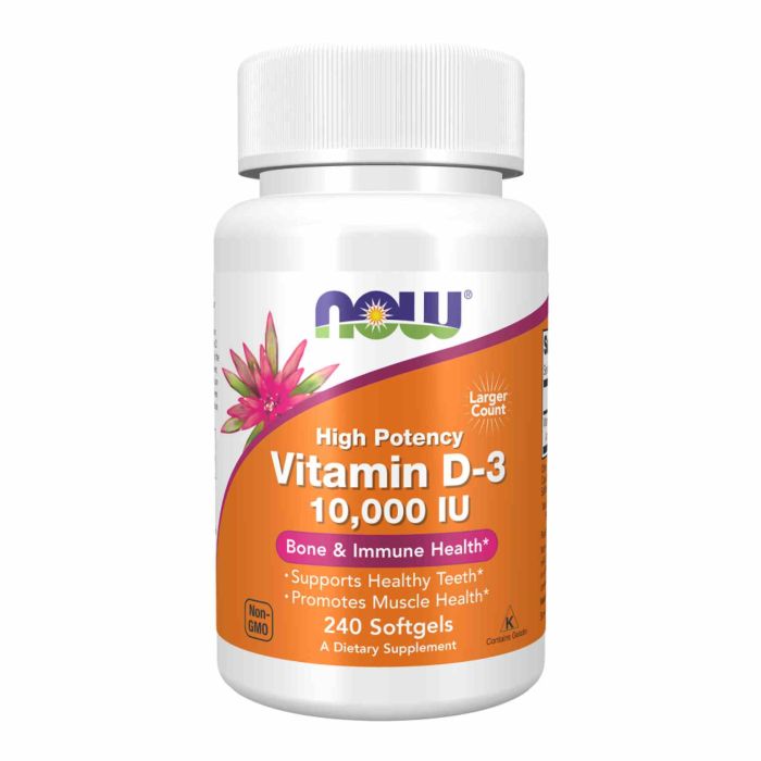 VIT D-3 10,000 IU - 240 sgels