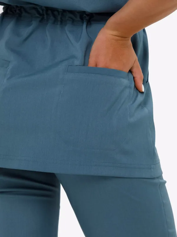 Ода Женский Медицинский Костюм цвет ниагара