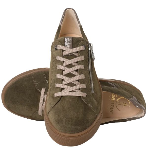 Ортопедичні кеди Helena, хакі/велюр, 0-20 4322 5300, Ganter (Австрія)