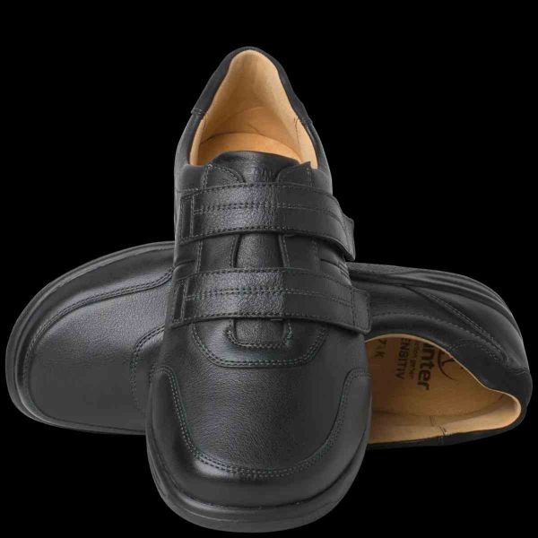 Ортопедические мужские туфли Kurt, черный (8-25 6751 0100), Ganter (Австрия)