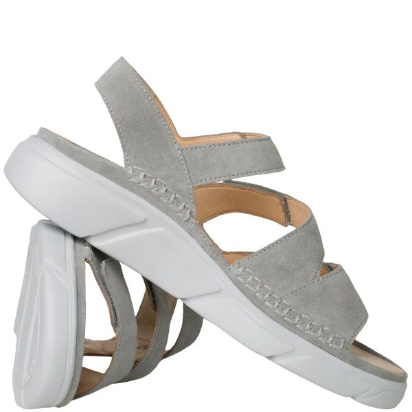 Ортопедичні сандалі Halina, сірий велюр (арт.9-20 0472 6800), Ganter (Австрія)