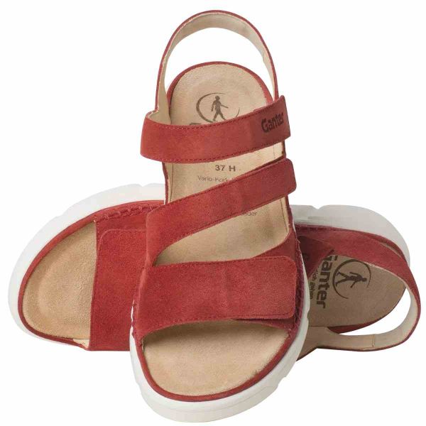 Ортопедические сандалии Halina, терракотовый велюр (арт.9-20 0472 8100), Ganter (Австрия)