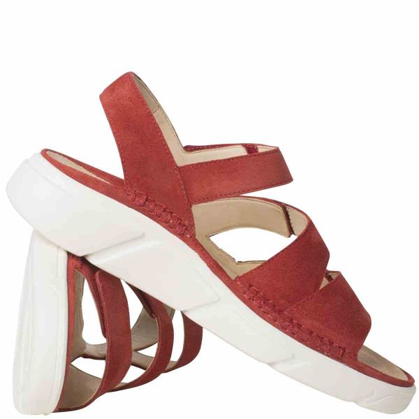 Ортопедические сандалии Halina, терракотовый велюр (арт.9-20 0472 8100), Ganter (Австрия)