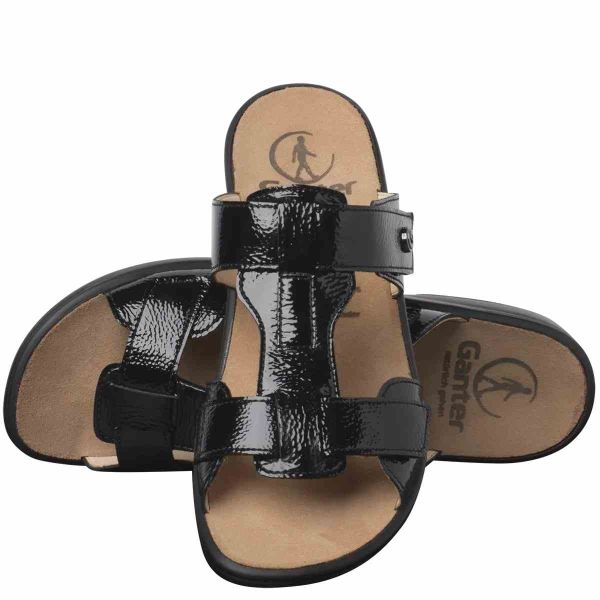 Ортопедичні шльопанці Sonnika, чорний (арт.9-20 2844 0100), Ganter (Австрія)