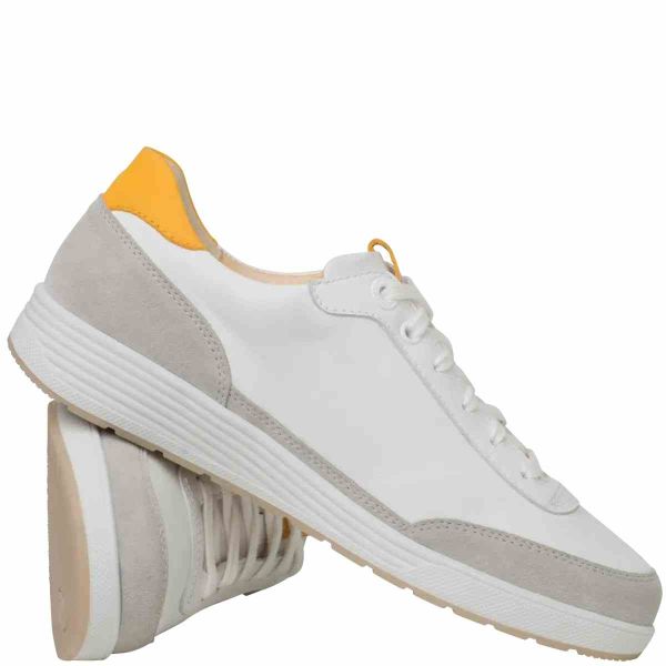 Ортопедические женские кроссовки Gerda, молочный/св.серый (арт.9-20 8011 0667), Ganter (Австрия)