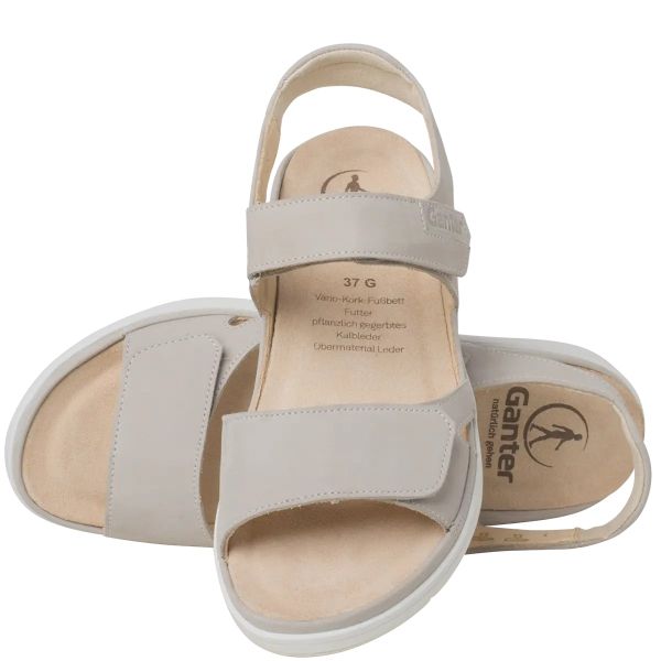 Ортопедичні жіночі сандалі Gina, св.сірий (арт. 9-20 0122 6700), Ganter (Австрія)