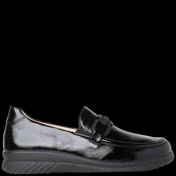 Ортопедичні жіночі туфлі Heike, чорний лак (арт.8-20 4534 0100), Ganter (Австрія)