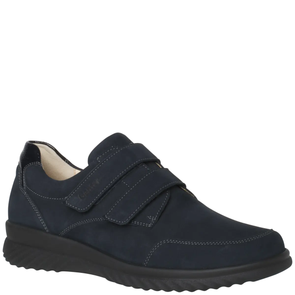 Ортопедические женские туфли Heike, синий/нубук (арт.8-20 4542 3000), Ganter (Австрия)