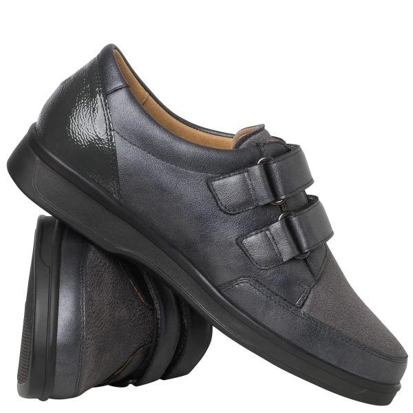 Ортопедичні жіночі туфлі Karin, антрацит (арт. 0-20 5760 6200), Ganter (Австрія)