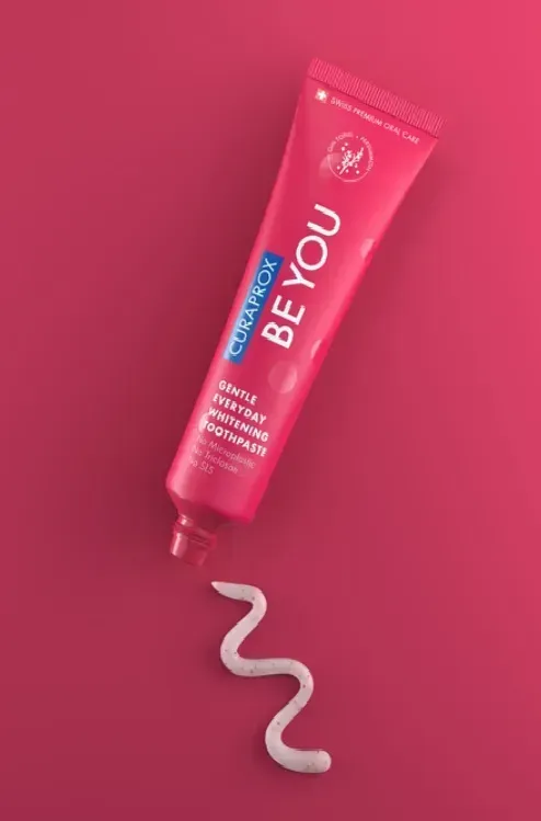Освітлююча зубна паста Curaprox Be You Purple, пурпурового кольору, 60 мл., RDA - 50 Смак: Джин-Тонік & Хурма