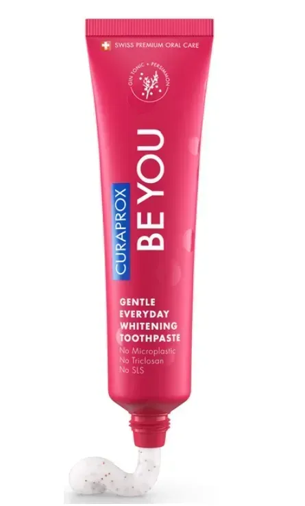Освітлююча зубна паста Curaprox Be You Purple, пурпурового кольору, 60 мл., RDA - 50 Смак: Джин-Тонік & Хурма