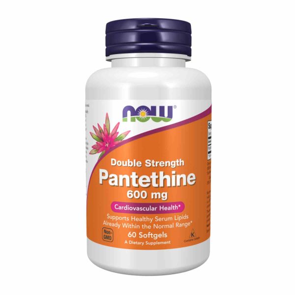 NOW Pantethine Double Strength – для здоровья сердечно-сосудистой системы и поддержки липидов - 60 softgels NOW Pantethine Double Strength – для здоровья сердечно-сосудистой системы и поддержки липидов - 60 softgels