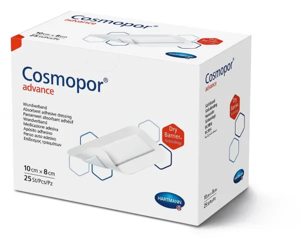 Повязка пластырная Cosmopor® advance / Космопор адванс 10см x 8см 1шт