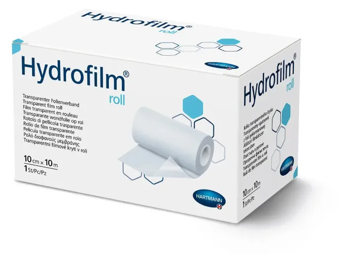 Пов’язка плівкова прозора Hydrofilm® Roll / Гідрофілм Ролл 10см х 10м 1шт