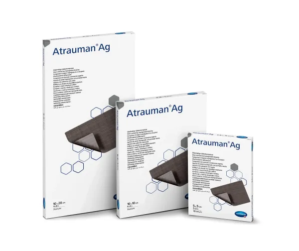 Пов'язки, просочені сріблом Atrauman Ag / Атрауман Аг 10см х 10см 1шт