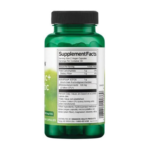 Натуральні добавки та екстракти Swanson Probiotic+ Prebiotic Fiber 1 Billion Cfu - 60 vcaps